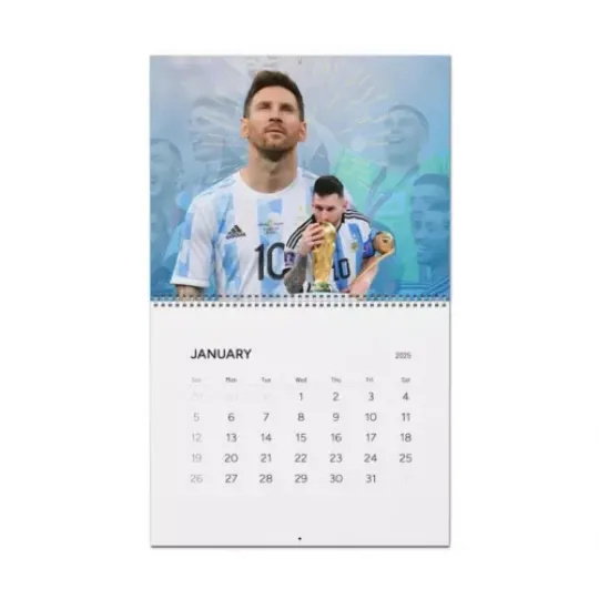 Argentina World Cup Champion Calendar (2025)- Soccer Fan Gift- Messi Calendar