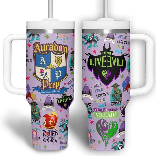 Villains Wicked Tumbler 40oz, Bad Witches Tumbler, Maleficent Tumbler, Spooky Movie Stainless Tumbler, Chillin Like Villain Coffee Tumb