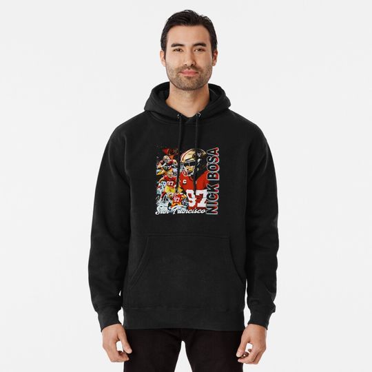 Nick Bosa Vertical Collage Pullover Hoodie