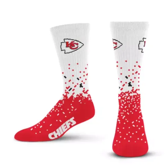 Kansas City Chiefs football Spray Zone Socks - Large