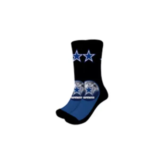 Dallas Cowboys Jumbo Check Dress Socks Men One Size Fits Most football Football Teams