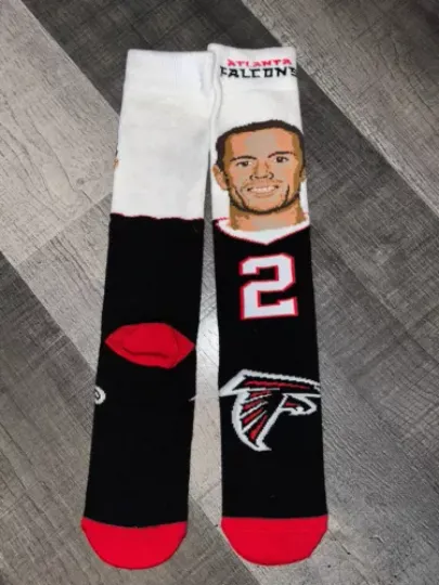 MATT RYAN ATLANTA FALCONS football FOOTBALL TEAM LOGO CREW LENGTH SOCKS LARGE