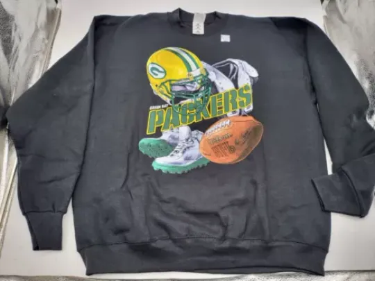 football. Vintage 90s Green Bay Packers Pro Player Crewneck Sweater. Size L