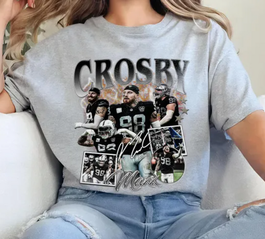 Super Bowl football Las Vegas Raiders  Maxx Crosby shirt, Las Vegas Football Shirt, Vintage 90s, Custom Bootleg shirt, Homage Tee, Maxx Crosby