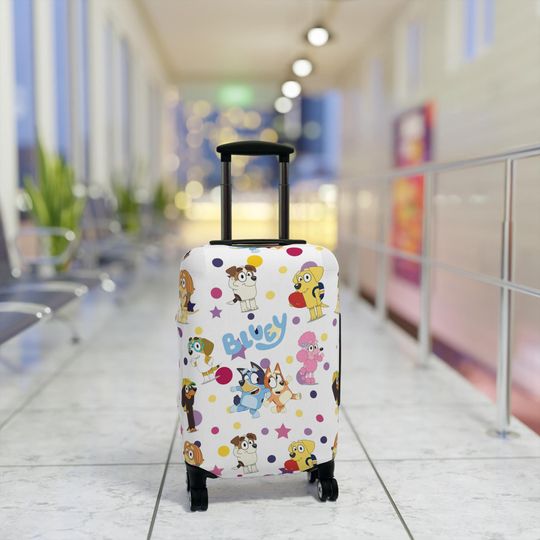 Disney Luggage Cover, BlueyDad, Bingo, Travel Accessories, Kids Luggage Cover, Ladies Luggage Cover, Suitcase Cover, Bandit, Chili, Grannies