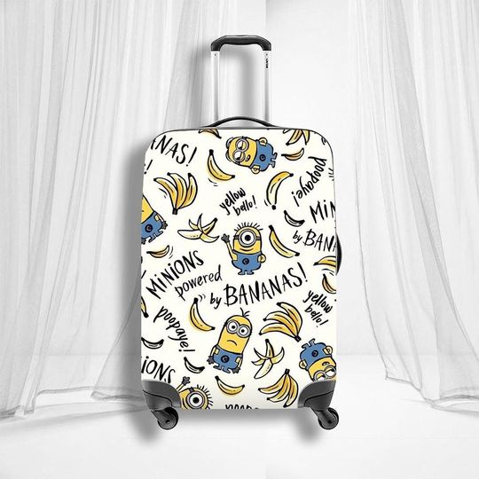 Minion Luggage Cover, Minion Travel Cover, Travel Suitcase Cover, Luggage Protector
