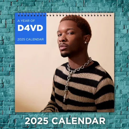 d4vd 2025 Indie Music Stars Calendar, 12-Month Singer Wall Calendar