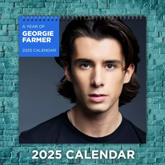 Georgie Farmer 2025 TV Stars Calendar, 12-Month Actor Wall Calendar
