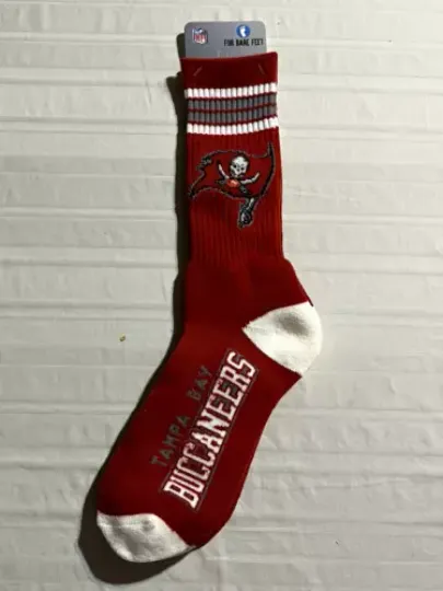 Tampa Bay Buccaneers football FBF Team Color Stripe Large Pair of Socks Brand New