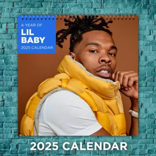Lil Baby 2025 Rap Icons Calendar, 12-Month Artist Wall Calendar