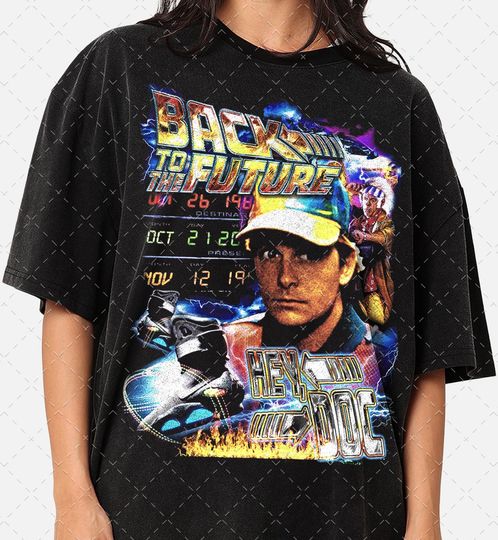 Limited Back To The Future Marty McFly 90s Graphic Tee, Classic Movies Gift for woman and man Unisex T-shirt