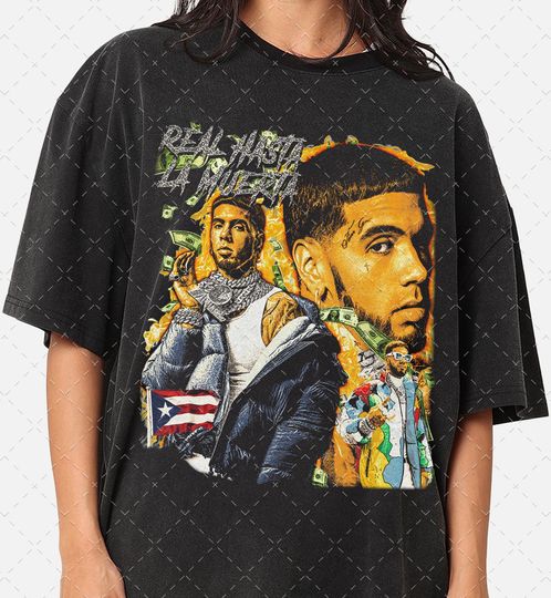 Limited Anuel AA Bootleg Hip Hop Rap 90s Graphic Tee, Raptees Gifts For Woman and Man Unisex T-Shirt