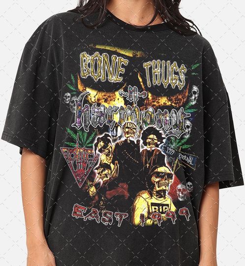 Limited Bone Thugs n Harmony Bootleg 90s Graphic Tee, Raptees Gifts For Woman and Man Unisex T-Shirt
