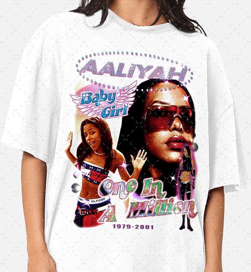 Limited Aaliyah One In a Million Bootleg 90s Graphic Tee, Raptees Gift For Man and Woman Unisex T-Shirt