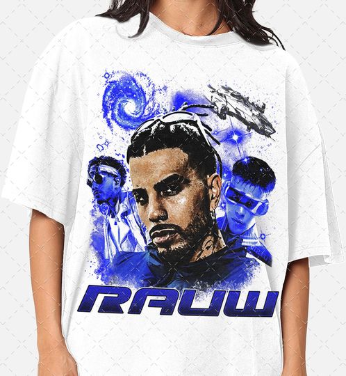 Limited Rauw Alejandro Bootleg Hip Hop Rap 90s Graphic Tee, Raptees Gifts For Woman and Man Unisex T-Shirt