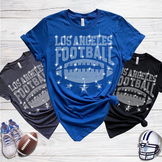 Los Angeles Rhinestone T-Shirt, Gift for Her