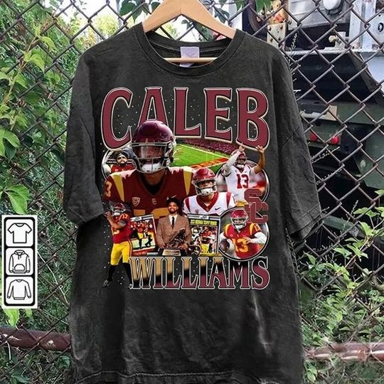 Caleb Williams Vintage 90s Graphic Style T-Shirt, Caleb Williams Shirt, Vintage Sports Tee, Unisex shirt, Football Bootleg Gift