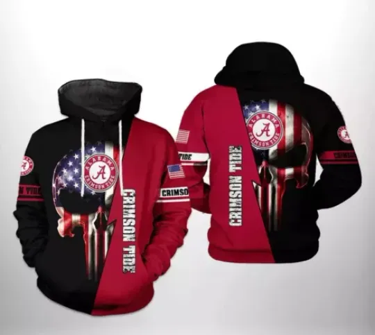 Albm Crimson Team Tidess 3D Hoodie, Men and Women