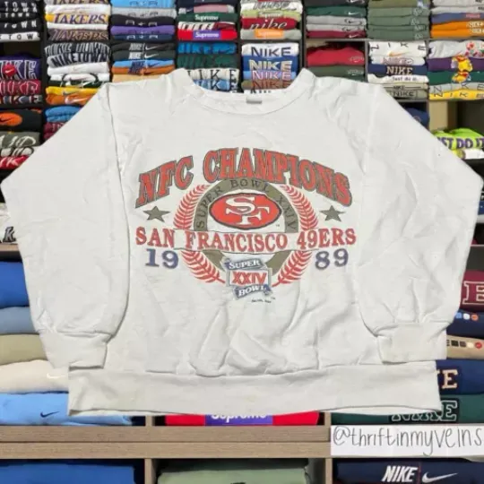 1989 San Francisco 49ers football Football Sweater