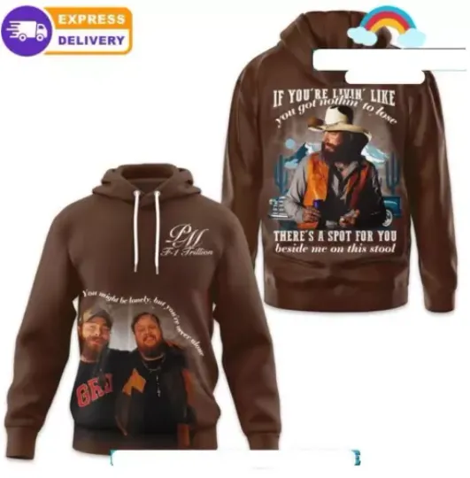 Post Malone x Jelly Roll F-1 Trillion Hoodie Cool 3D hoodie