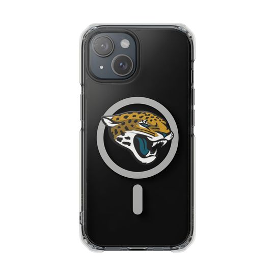 Football Team Magnetic Clear Impact iPhone Case, Jacksonville iPhone Cover, football Sports Fan Gift, Protective Cellphone Accessory