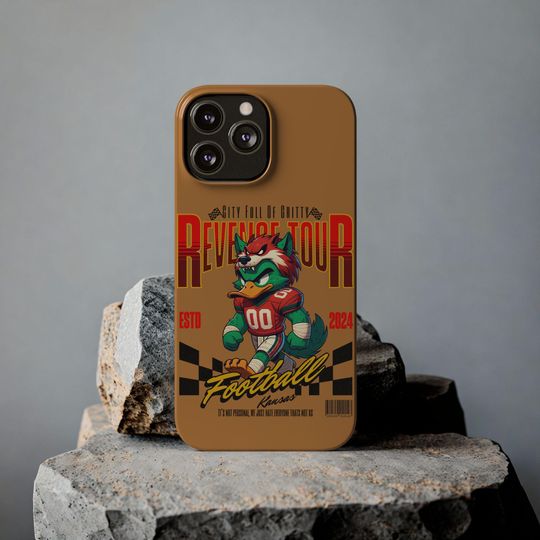 Kansas City Football Cute iPhone Cover, Sports Fan Gift, cool Phone Accessories, Football Team Merchandise, Football Fan Gear