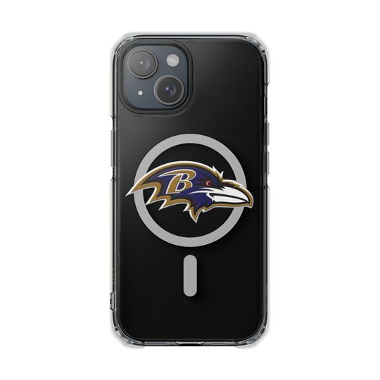 Football Team Magnetic Clear Impact iPhone Case, Baltimore iPhone Cover, football Sports Fan Gift, Protective Cellphone Accessory