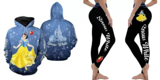 Hoodie Legging Set for Fan /Snow White-For Women