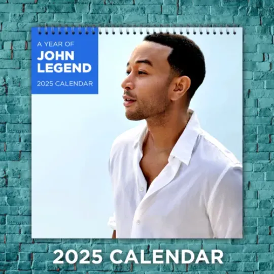 John Legend 2025 Music Stars Calendar, 12-Month Singer Wall Calendar