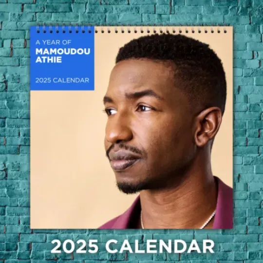 Mamoudou Athie 2025 TV & Film Stars Calendar, 12-Month Actor Wall Calendar