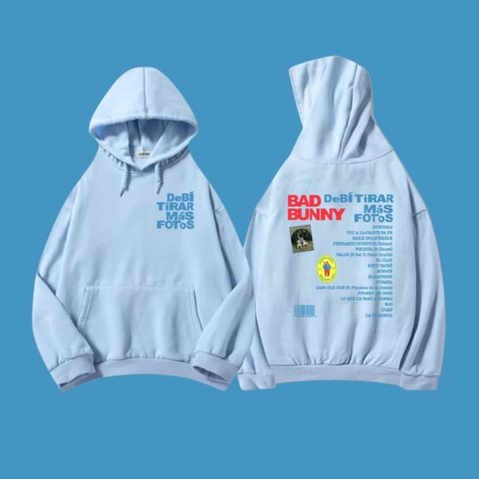 Bad Bunny Debi Tirar Ms Fotos Album Hoodie