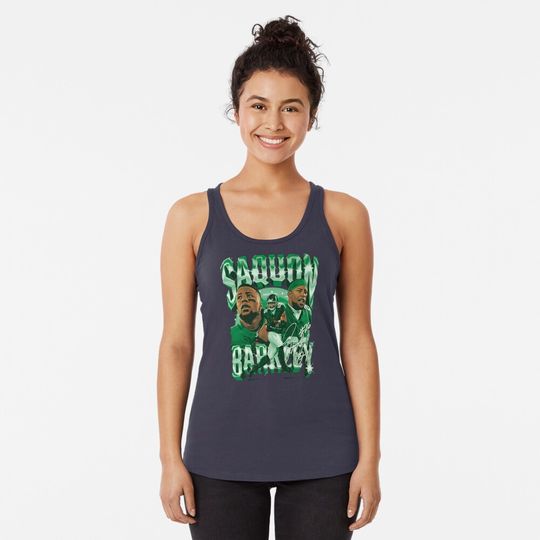 Saquon Barkley Racerback Tank Top