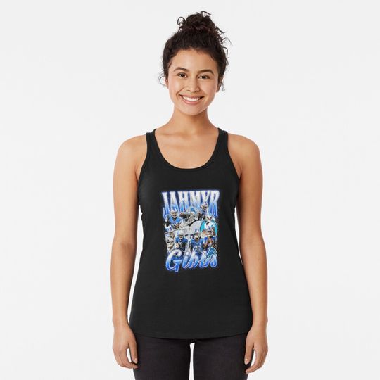 Jahmyr Gibbs Retro Bootleg Racerback Tank Top