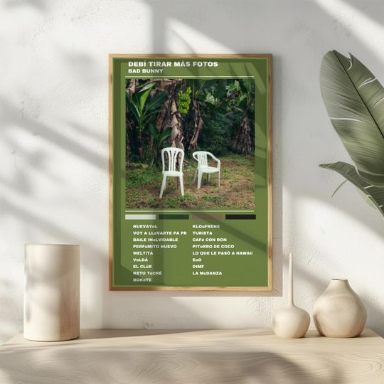 Bad Bunny DeB TiRAR MS FOToS Album Poster