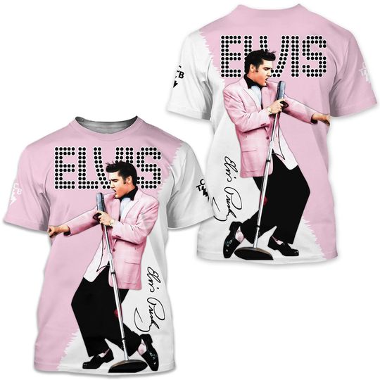 Elvis Presley Tshirt, Elvis Presley 3D Shirt, Rock Music 3D Shirt, All Over Print