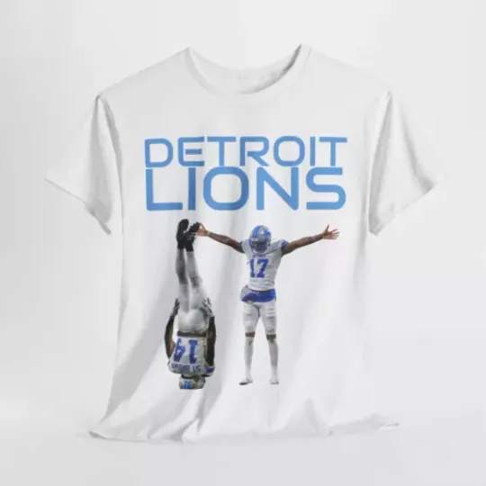 Detroit Lions St. brown Celebration Touchdown football Fan T-Shirt, Game Day Football T-Shirt