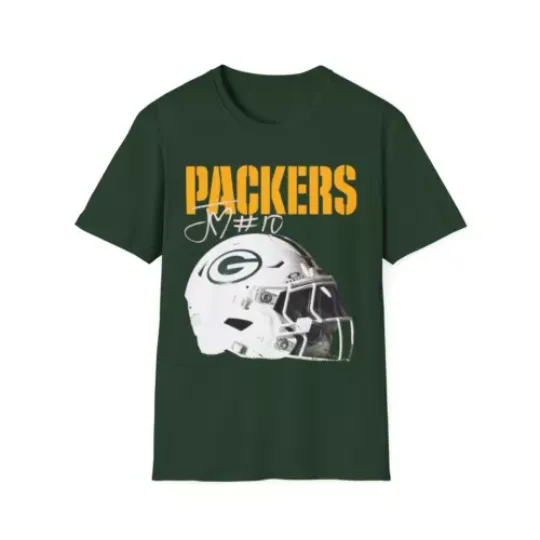 Green Packer Jordan Love football Fan Favorite Softstyle T-Shirt, Game Day Football T-Shirt
