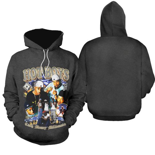 Hot Bays Cash Money Records Vintage Hoodie
