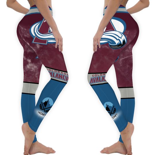 Colorado Avalanche Team Football Leggings