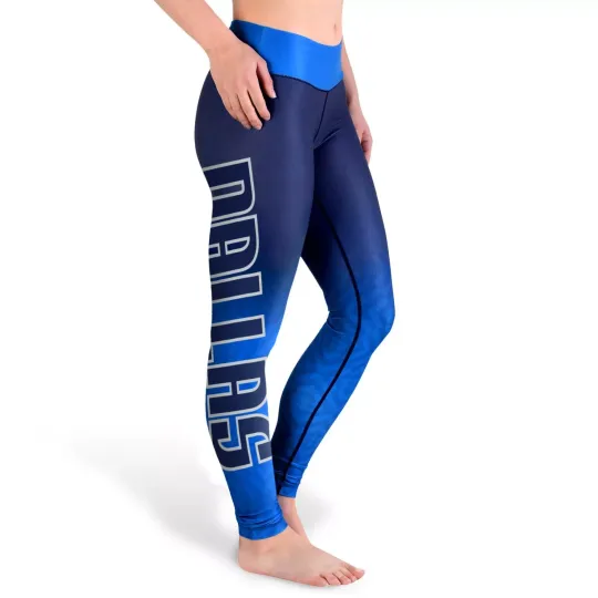 Dallas Gradient Print Leggings Women's, Game Day Leggings