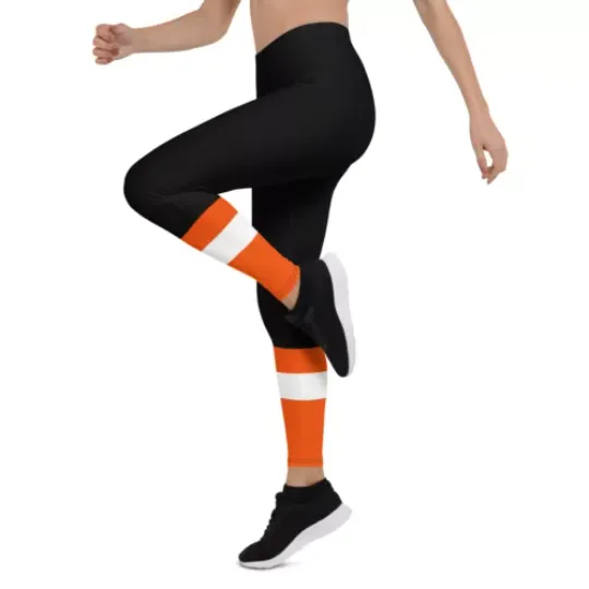 Philadelphias Leggings, NHL Hockey Flyer Yoga Pants, Game Day Leggings
