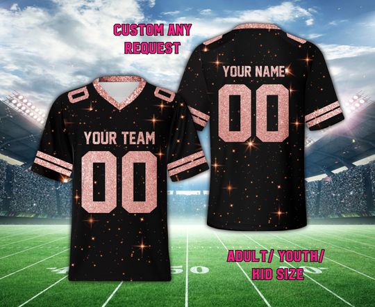 Sports Football Game Day Football Jersey, Custom Football Jersey, Personalized Color Football Team Jersey