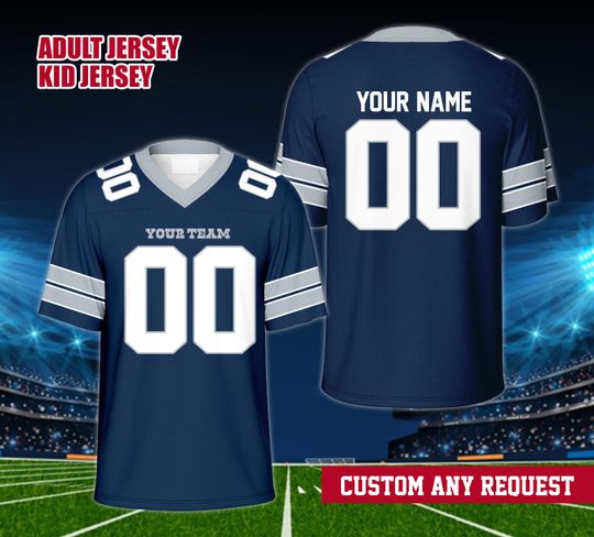 Personalized Any Football Team Jersey, Custom Name College Football Jersey, Game Day Football Jersey