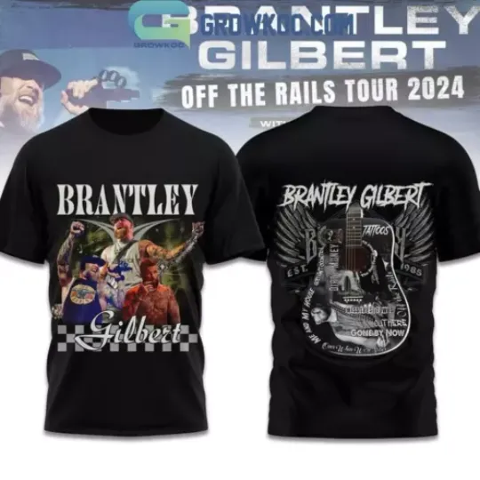Brantley Gilbert Off The Rails Tour 2024 3D T-Shirt