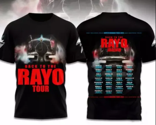 J Balvin Back To The Rayo Tour 2025 AOP 3D T-shirt