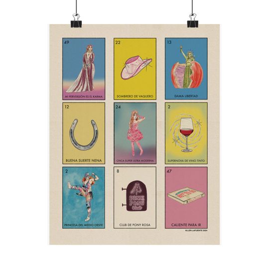 Chapell Roan Loteria Midwest Princess Poster