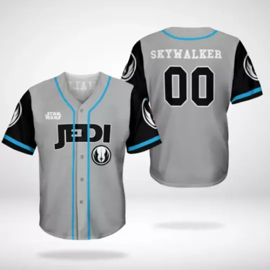 Personalized Star Wars Movie Jedi Skywalker 3D BASEBALL JERSEY SHIRT BEST PRICE