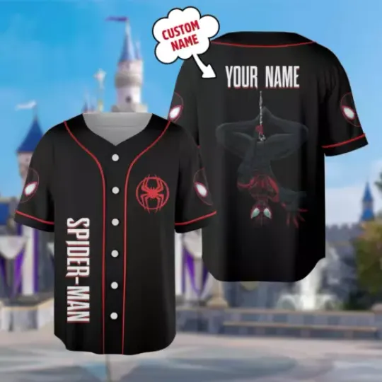 Custom Spider 3D BASEBALL JERSEY SHIRT