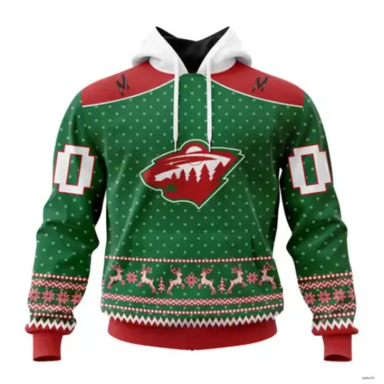 Personalized Minnesota Wild Hoodie Special Christmas Apparel Hockey Team Gift