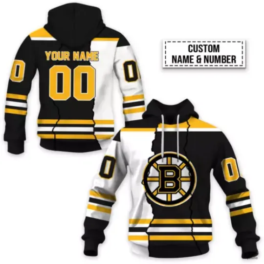 Boston Bruins Hoodie Personalized Uniform Hockey Team Shirt Christmas Gift Fan